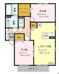 リビングタウン瀬原田II Ａの物件間取画像